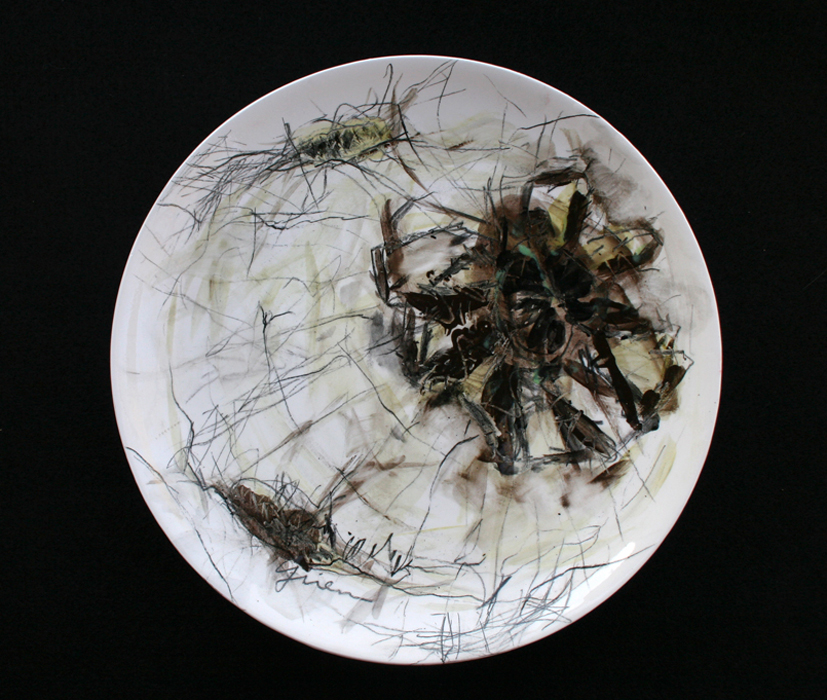 spider plate, 8" diameter